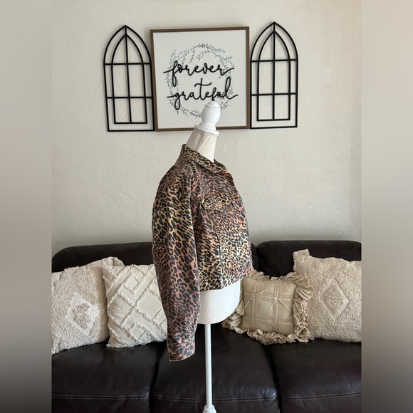 Vintage Jensen Smith Western Animal Print Jean Jacket 100% Cotton Size L Retro - Picture 13 of 14